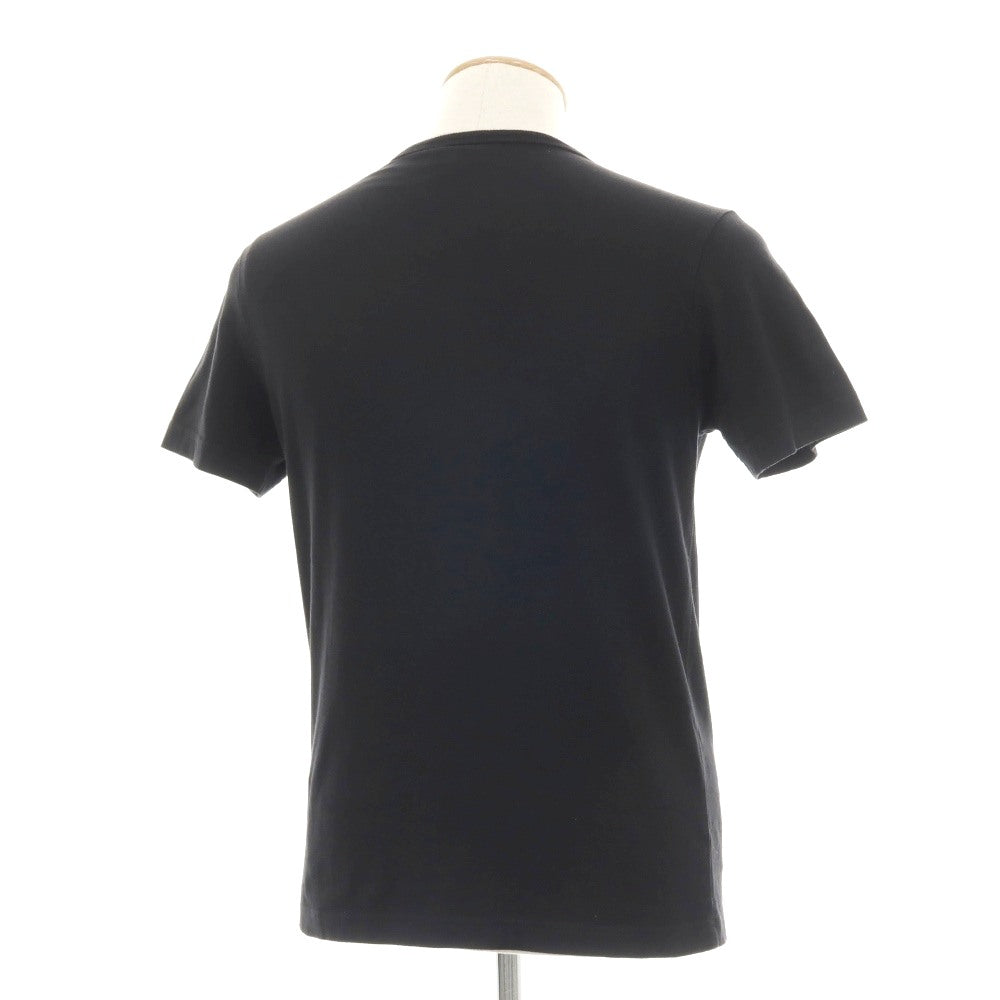 【中古】ラコステ LACOSTE コットン Vネック 半袖Tシャツ ブラック【サイズ2】【 状態ランクB 】【 メンズ 】
