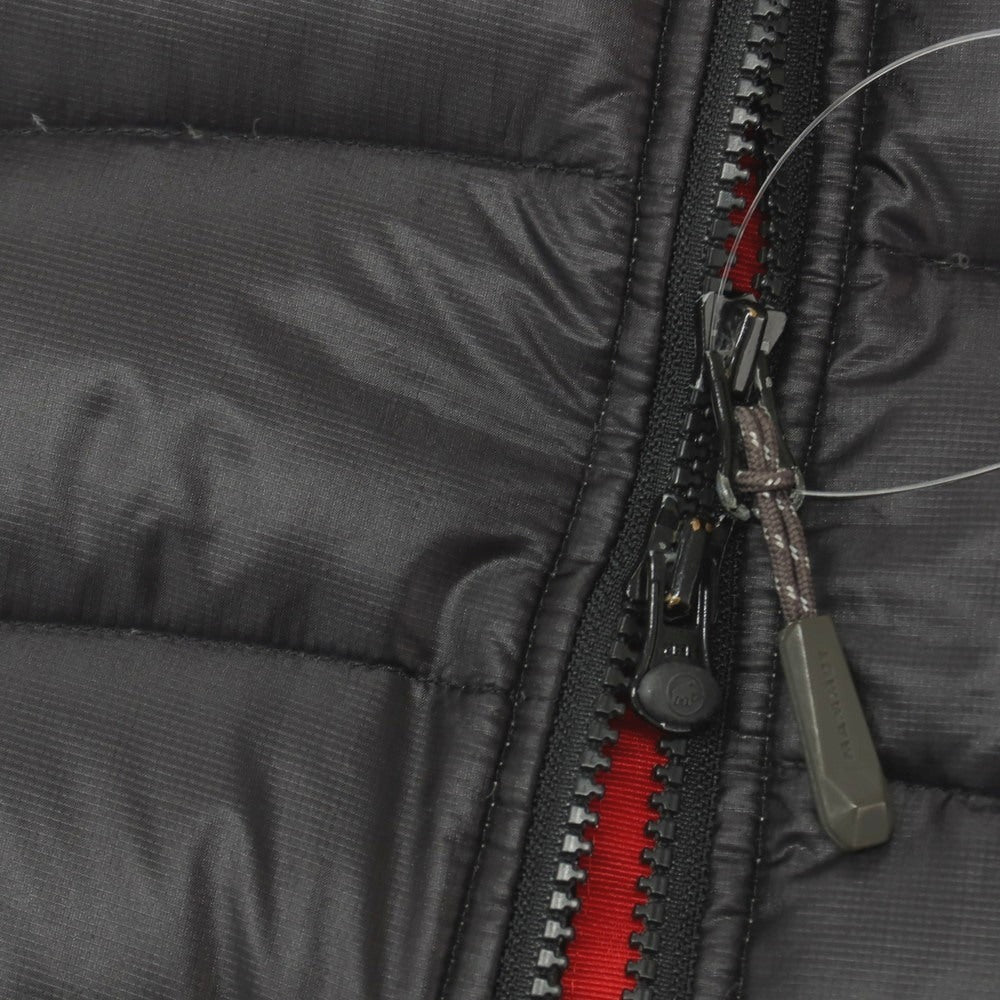 【中古】マムート Mammut リップストップナイロン フーデッド ダウンジャケット ブラック【サイズ表記なし(M位)】【 状態ランクC 】【 メンズ 】