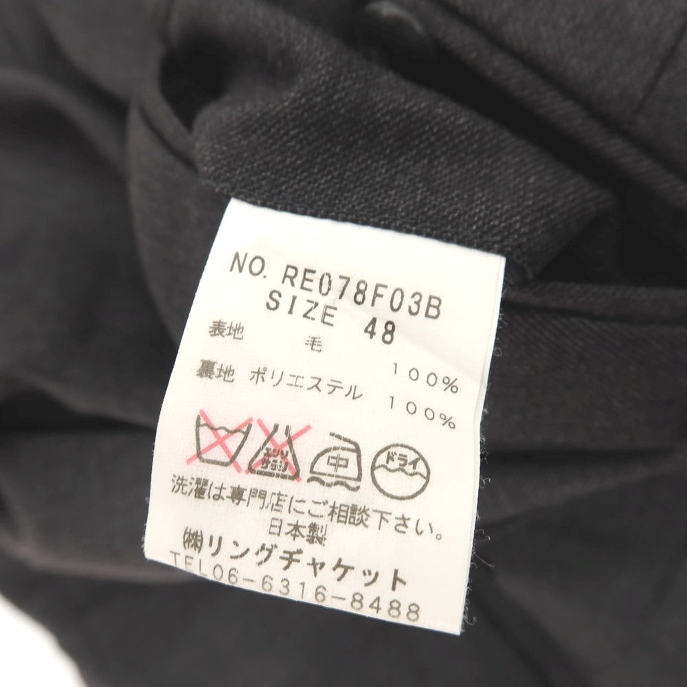 【中古】サルトリア リング Sartoria Ring SUPER100’S ウール ドレススラックスパンツ チャコール【サイズ48】【 状態ランクB 】【 メンズ 】