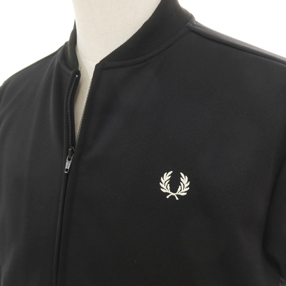 【中古】フレッドペリー FRED PERRY ポリエステル トラックジャケット ジャージ ブラック【サイズL】【 状態ランクB 】【 メンズ 】