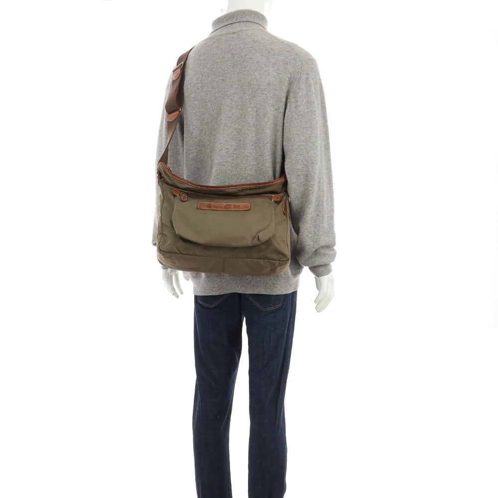 【中古】フェリージ Felisi 9362 ナイロン レザー ショルダーバッグ オリーブグリーン【 状態ランクD 】【 メンズ 】