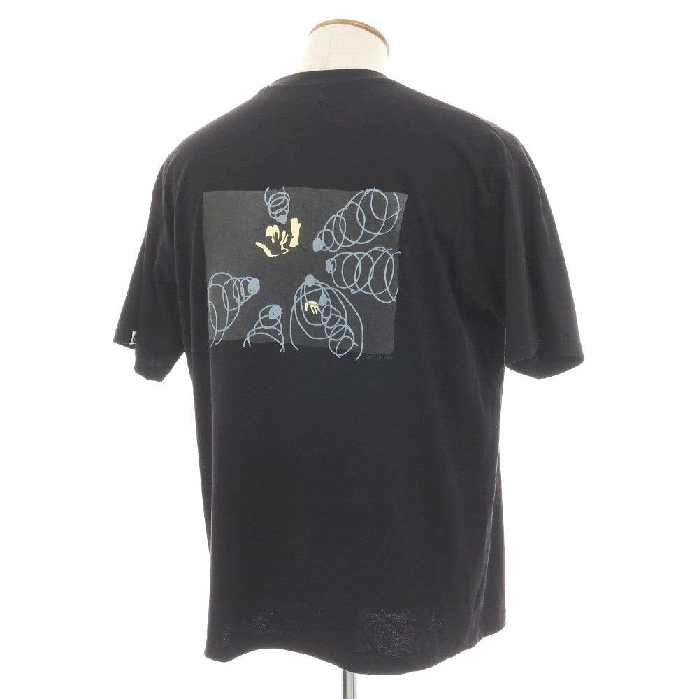 【中古】コットンパン COTTON PAN コットン クルーネック 半袖Tシャツ ブラック【サイズM】【 状態ランクB 】【 メンズ 】