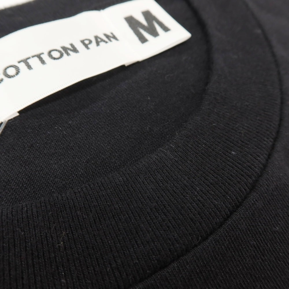 【中古】コットンパン COTTON PAN コットン クルーネック 半袖Tシャツ ブラック【サイズM】【 状態ランクB 】【 メンズ 】