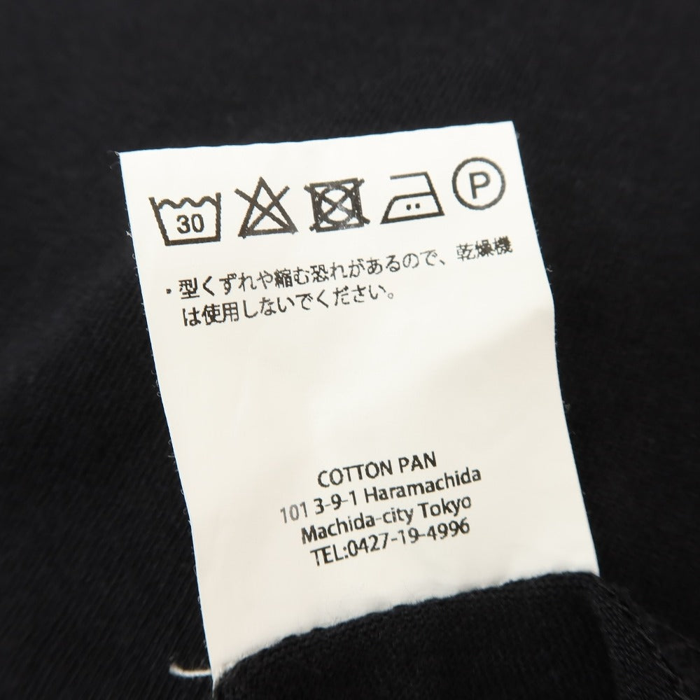 【中古】コットンパン COTTON PAN コットン クルーネック 半袖Tシャツ ブラック【サイズM】【 状態ランクB 】【 メンズ 】