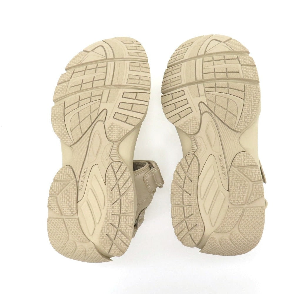 【中古】【未使用】バレンシアガ BALENCIAGA 合成皮革 サンダル ベージュ【サイズ41】【 状態ランクS 】【 メンズ 】