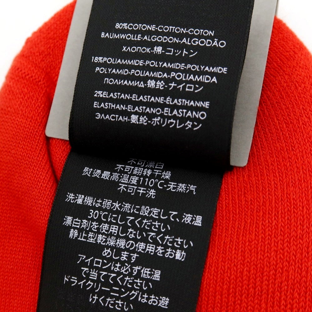 【中古】【未使用】バレンシアガ BALENCIAGA コットンナイロンポリウレタン ソックス レッドxブラック【サイズXL(28~30cm)】【 状態ランクS 】【 メンズ 】