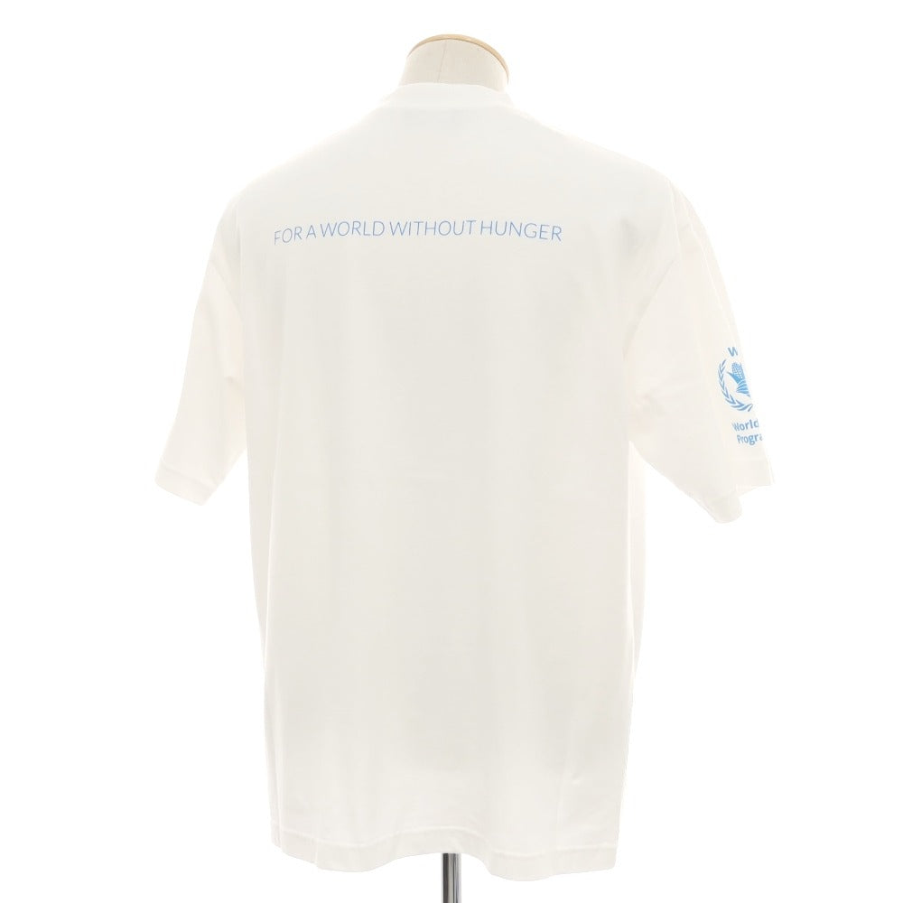 【中古】バレンシアガ BALENCIAGA コットン クルーネック 半袖Tシャツ ホワイト【サイズXS】【 状態ランクA 】【 メンズ 】