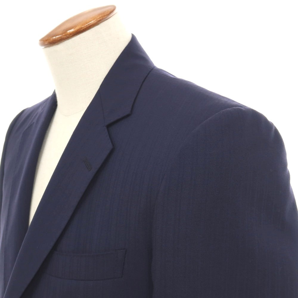 【中古】アザブテーラー azabu tailor JET CRUISE ウール ストライプ 2つボタンスーツ ネイビー【サイズ46/85】【 状態ランクB 】【 メンズ 】