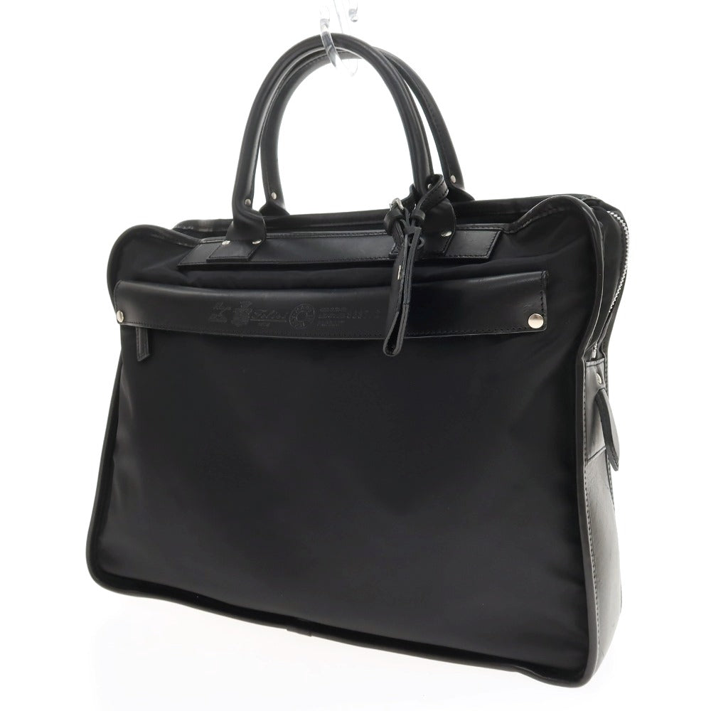 【中古】フェリージ Felisi 2460672 ナイロン レザー ブリーフケース ブラック【 状態ランクB 】【 メンズ 】