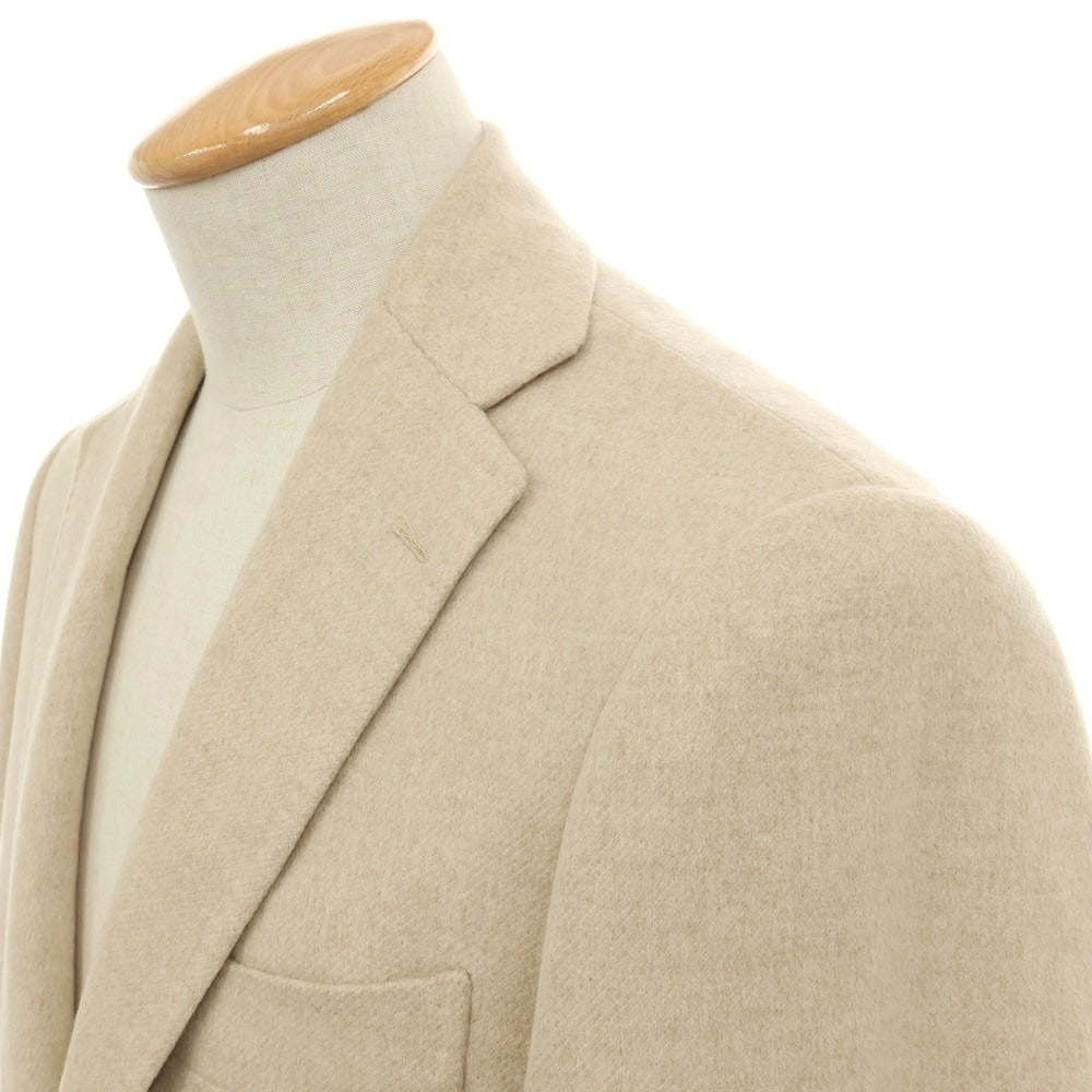 【中古】グジ guji カシミヤ 3つボタン テーラードジャケット ベージュ【サイズ42】【 状態ランクB 】【 メンズ 】