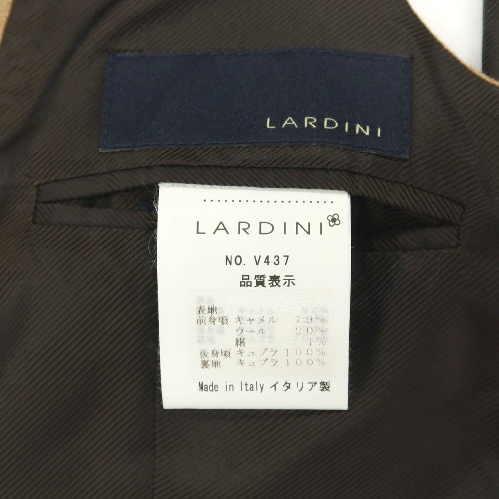 【中古】ラルディーニ LARDINI キャメルウールシルク ドレス系ジレ ベスト キャメル【サイズ44】【 状態ランクC 】【 メンズ 】