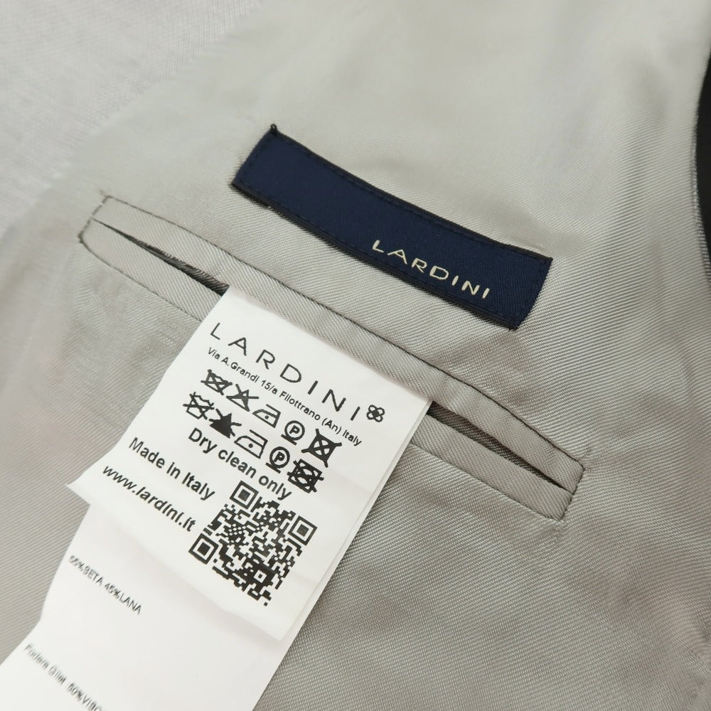 【中古】ラルディーニ LARDINI シルクウール ドレス系ジレ ベスト ライトグレー【サイズ48】【 状態ランクB 】【 メンズ 】
