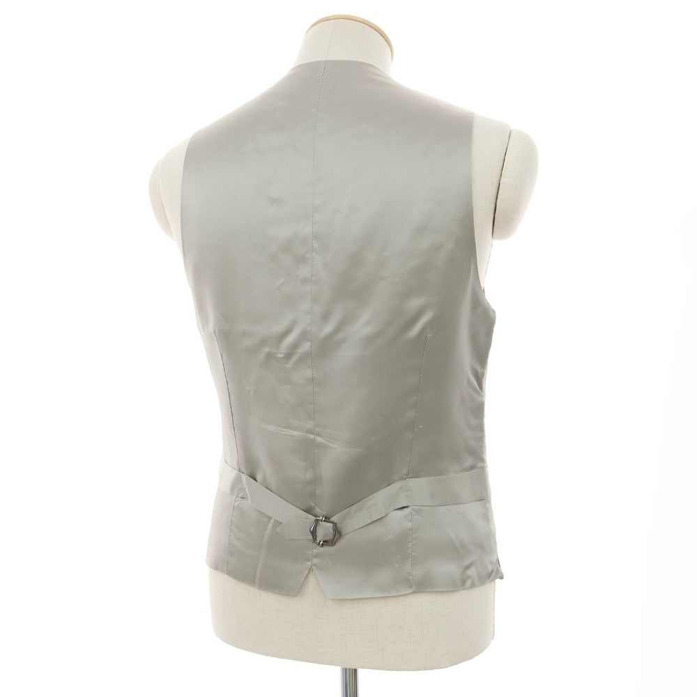 【中古】ラルディーニ LARDINI シルクウール ドレス系ジレ ベスト ライトグレー【サイズ48】【 状態ランクB 】【 メンズ 】