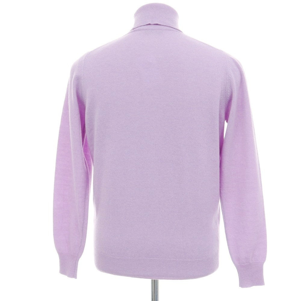 【中古】アレッサンドロルッピ Alessandro Luppi ウールカシミヤ タートルネック プルオーバーニット ライトパープル【サイズ44】【 状態ランクA 】【 メンズ 】