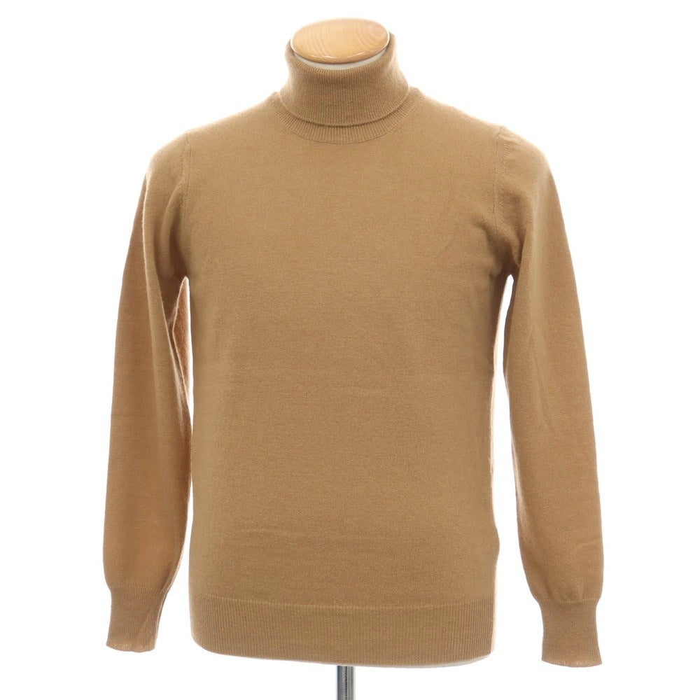 【中古】アレッサンドロルッピ Alessandro Luppi ウールカシミヤ タートルネック プルオーバーニット キャメルベージュ【サイズ44】【 状態ランクB 】【 メンズ 】