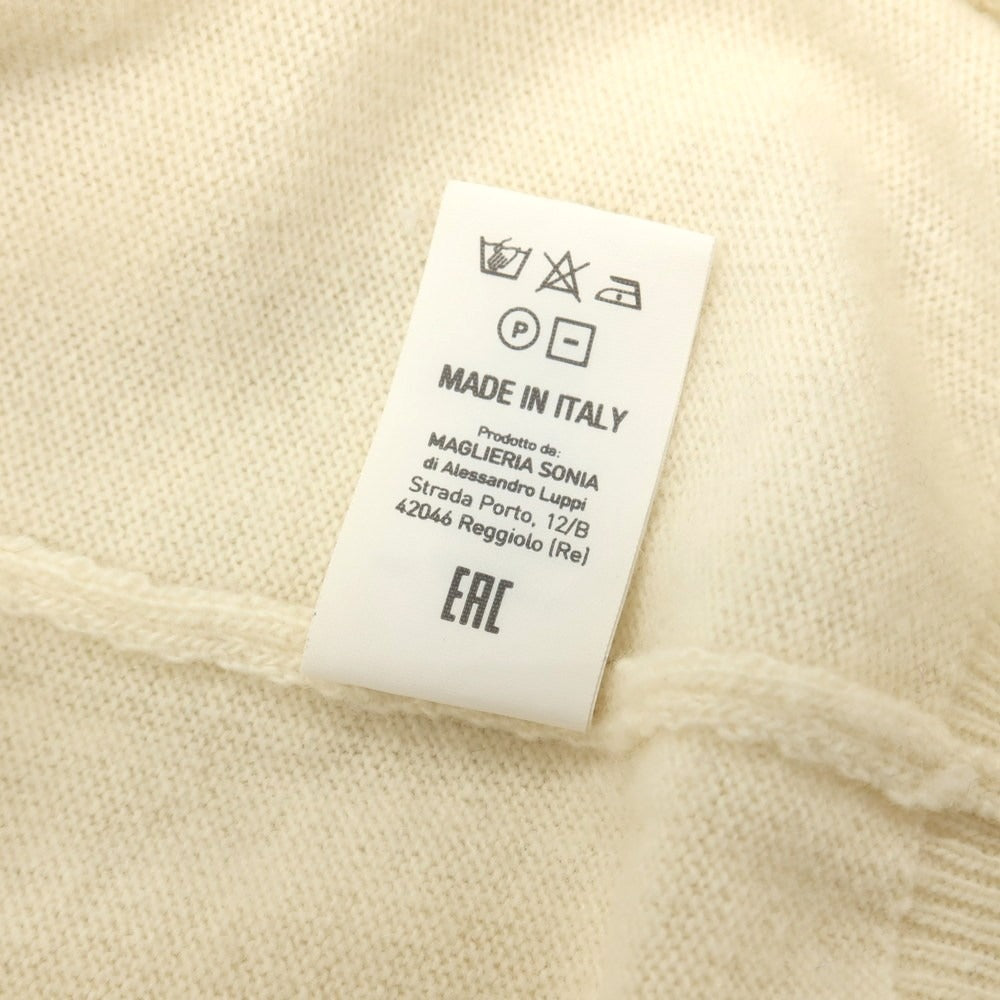 【中古】アレッサンドロルッピ Alessandro Luppi ウールカシミヤ タートルネック プルオーバーニット アイボリー【サイズ44】【 状態ランクC 】【 メンズ 】