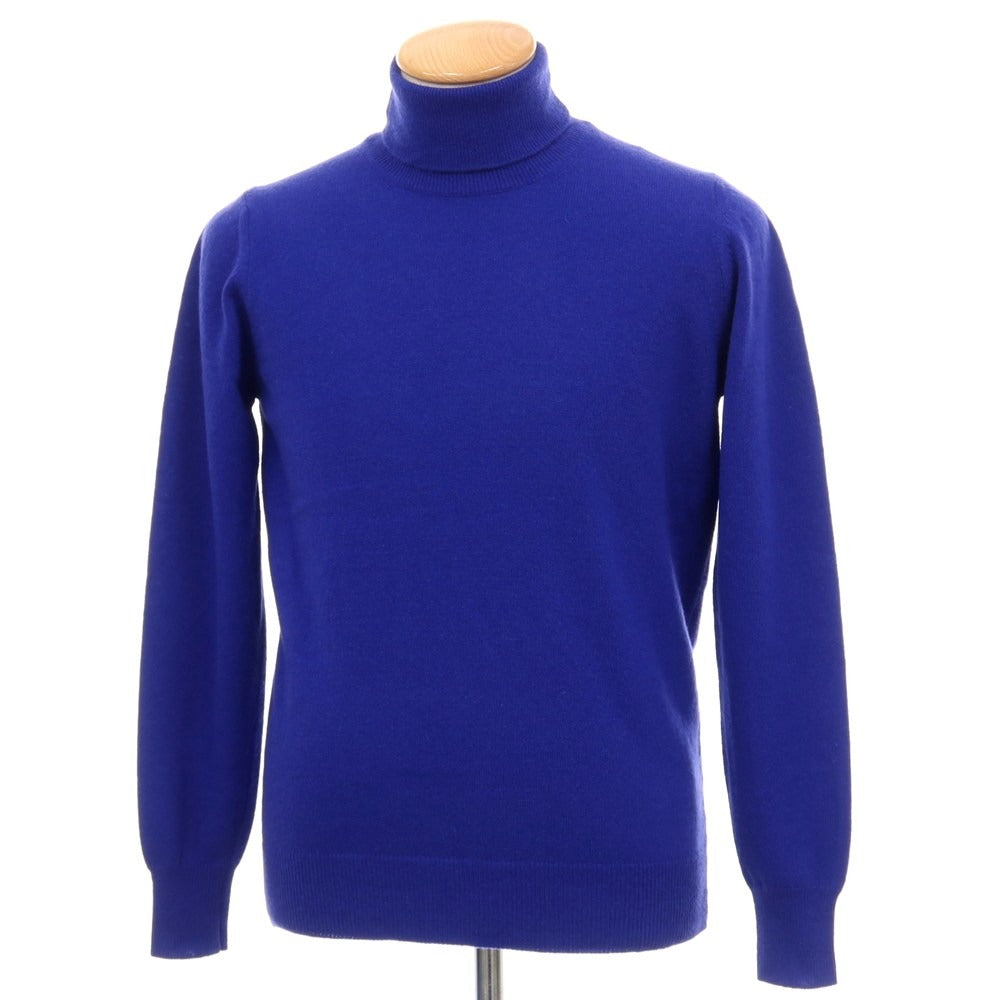 【中古】アレッサンドロルッピ Alessandro Luppi ウールカシミヤ タートルネック プルオーバーニット ロイヤルブルー【サイズ44】【 状態ランクB 】【 メンズ 】