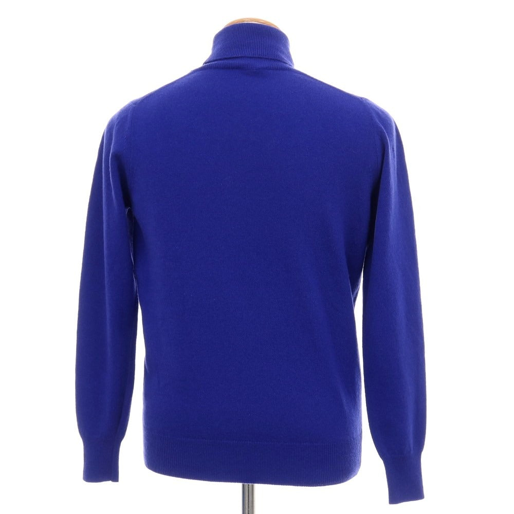 【中古】アレッサンドロルッピ Alessandro Luppi ウールカシミヤ タートルネック プルオーバーニット ロイヤルブルー【サイズ44】【 状態ランクB 】【 メンズ 】