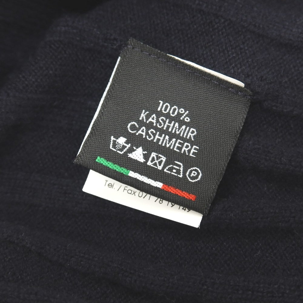 【中古】バフィー BAFY カシミヤ タートルネック プルオーバーニット ダークネイビー【サイズ44】【 状態ランクB 】【 メンズ 】