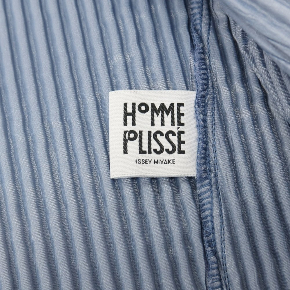 【中古】オム プリッセ イッセイミヤケ HOMME PLISSE ISSEY MIYAKE 2026年春夏 プリーツ加工 ダブル4B カジュアルジャケット ダスティバイオレット【サイズ表記なし(L位)】【 状態ランクA 】【 メンズ 】