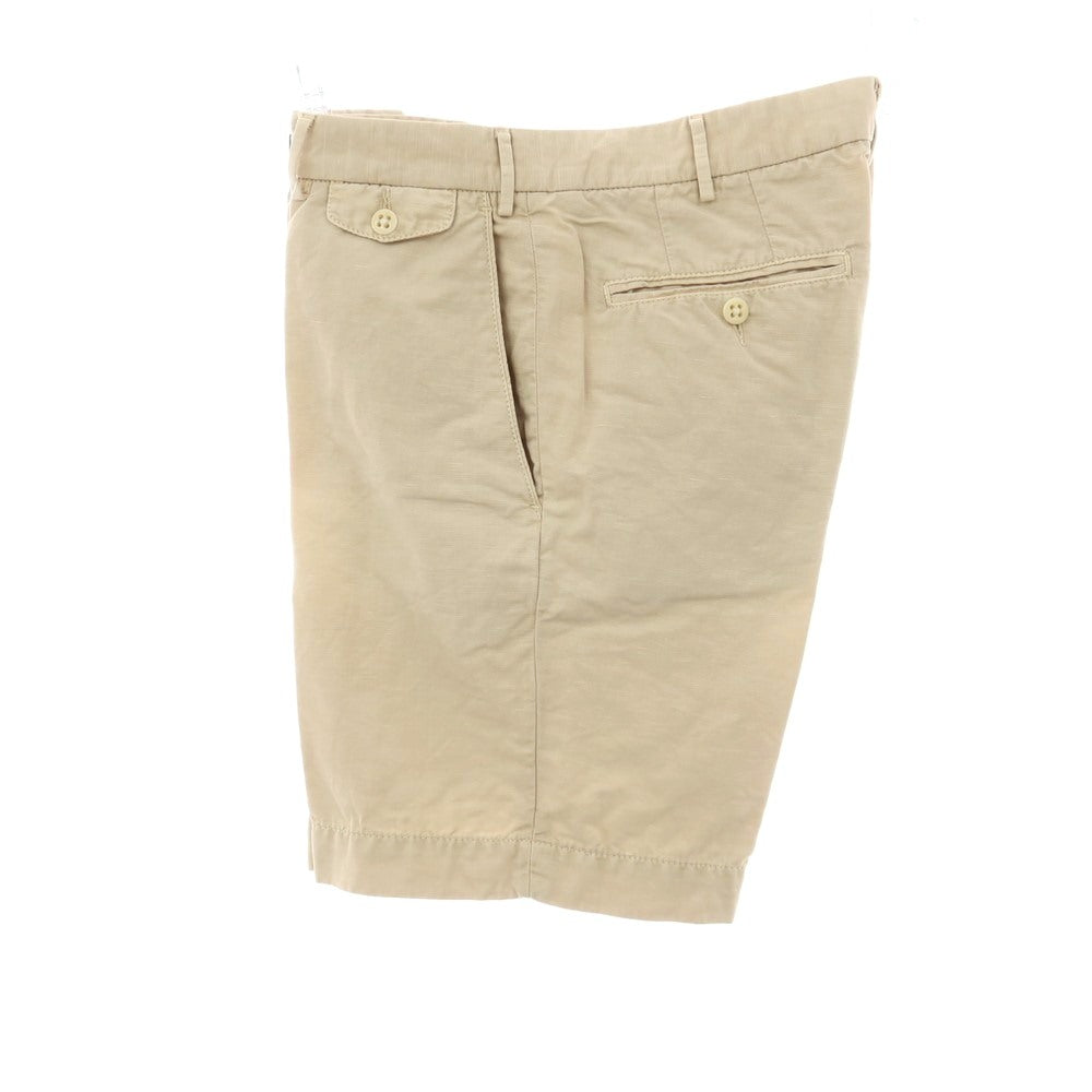 【中古】ボリオリ BOGLIOLI コットンリネン ショートパンツ ベージュ【サイズ44】【 状態ランクB 】【 メンズ 】