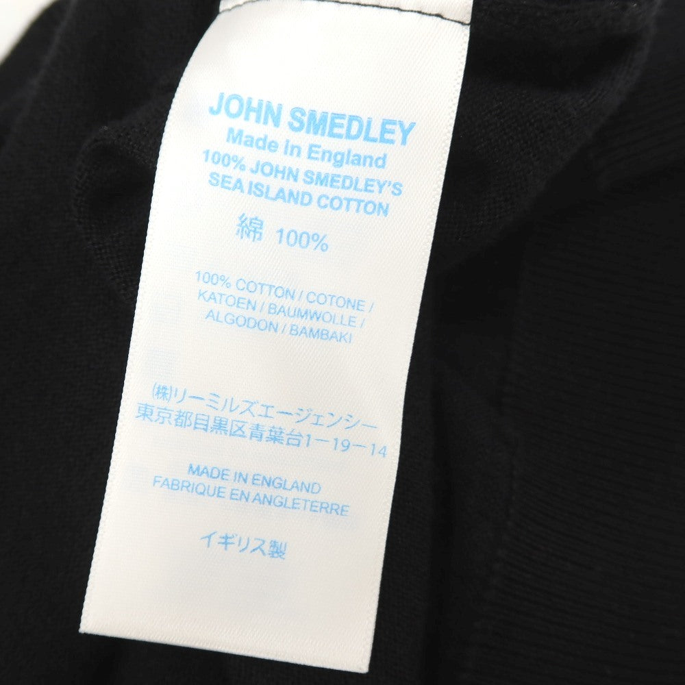 【中古】ジョンスメドレー JOHN SMEDLEY シーアイランドコットン ハイゲージ 半袖 ポロニット ブラック【サイズXS】【 状態ランクB 】【 メンズ 】