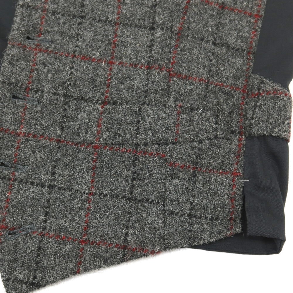 【中古】オックスフォードクラシック OXFORD CLASSIC ウール ハリスツイード チェック カジュアル系ジレ ベスト グレー【サイズ表記なし(M位)】【 状態ランクB 】【 メンズ 】
