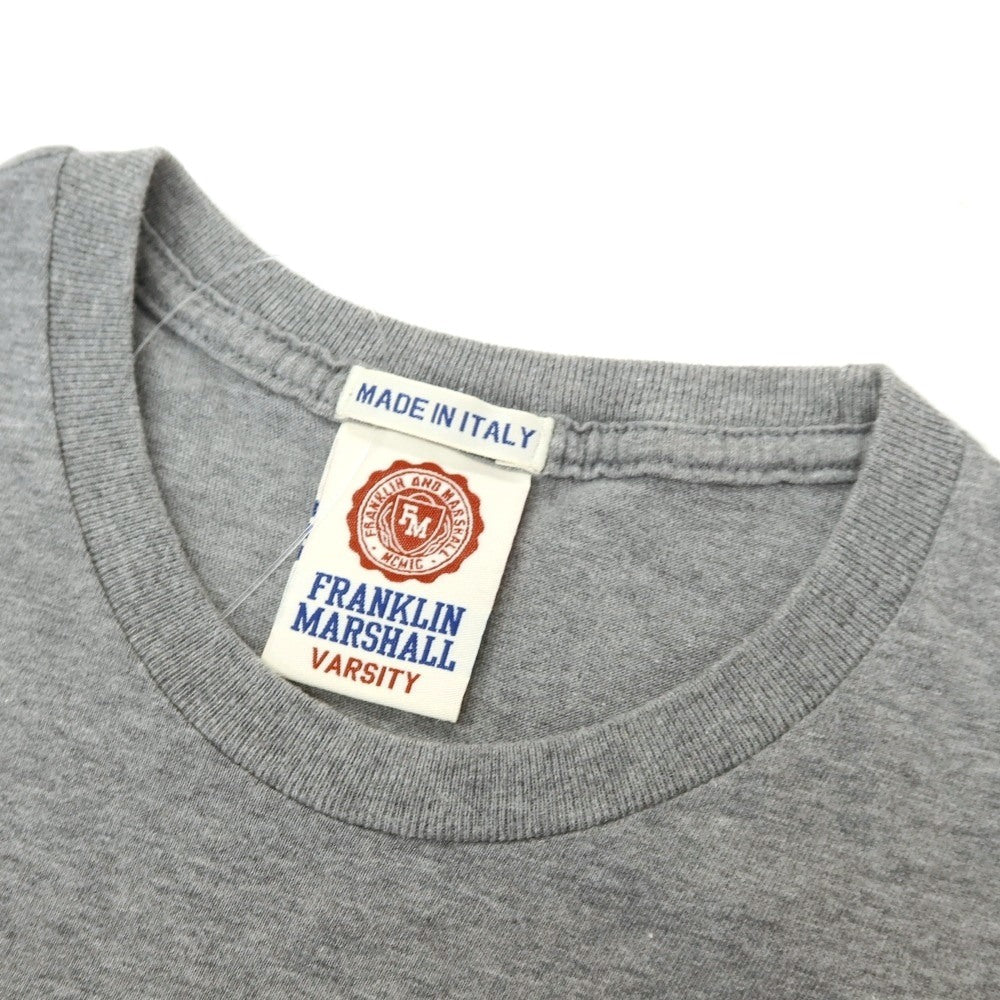 【中古】フランクリンマーシャル FRANKLIN&MARSHALL コットン クルーネック 半袖Tシャツ グレー【サイズXS】【 状態ランクC 】【 メンズ 】