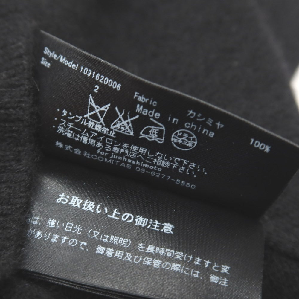 【中古】ジュンハシモト junhashimoto カシミヤ タートルネック プルオーバーニット ブラック【サイズ2】【 状態ランクB 】【 メンズ 】