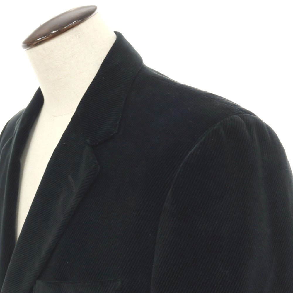 【中古】エルメネジルド ゼニア ソフト Ermenegildo Zegna soft コットン 3つボタン カジュアルジャケット ブラック【サイズ50】【 状態ランクC 】【 メンズ 】