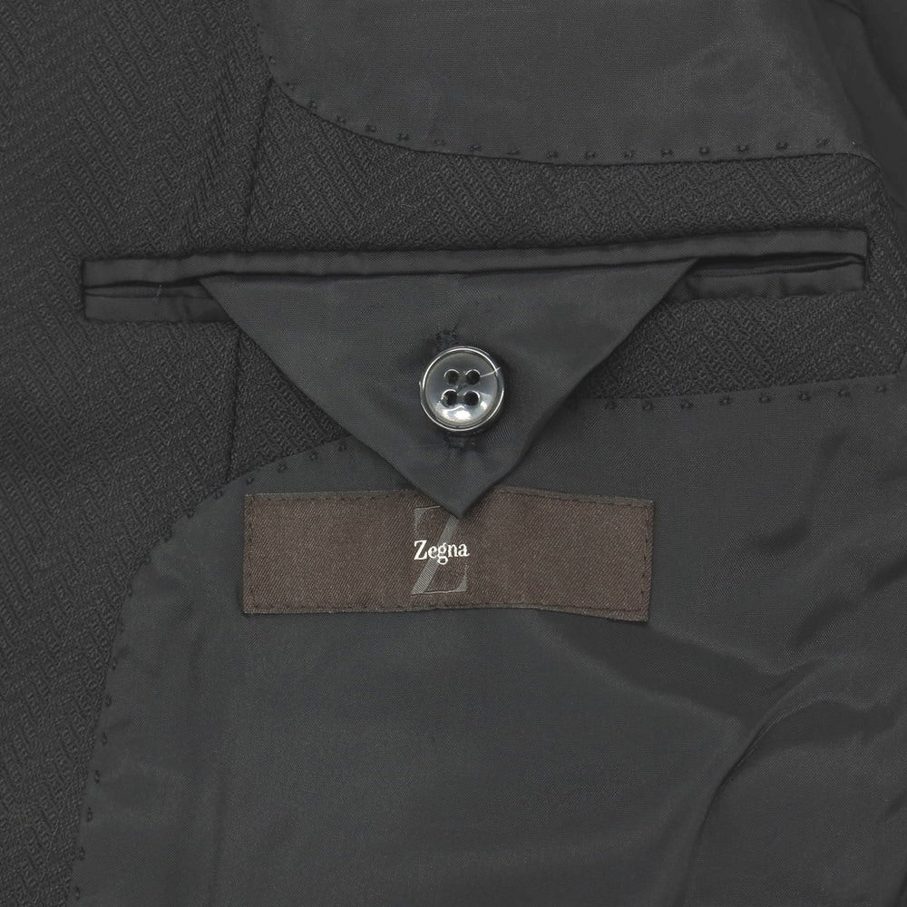 【中古】ジーゼニア Z Zegna ウール 2つボタン テーラードジャケット ブラック【サイズ50】【 状態ランクB 】【 メンズ 】