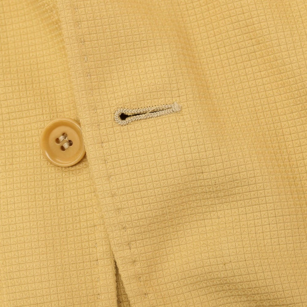【中古】エルメネジルド ゼニア ソフト Ermenegildo Zegna soft コットン 3B カジュアルジャケット イエロー【サイズ50】【 状態ランクB 】【 メンズ 】