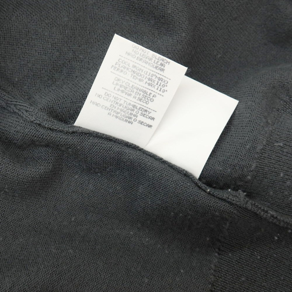 【中古】エルメネジルドゼニア Ermenegildo Zegna ウール モックネック プルオーバーニット ダークグレー【サイズ52/L】【 状態ランクB 】【 メンズ 】
