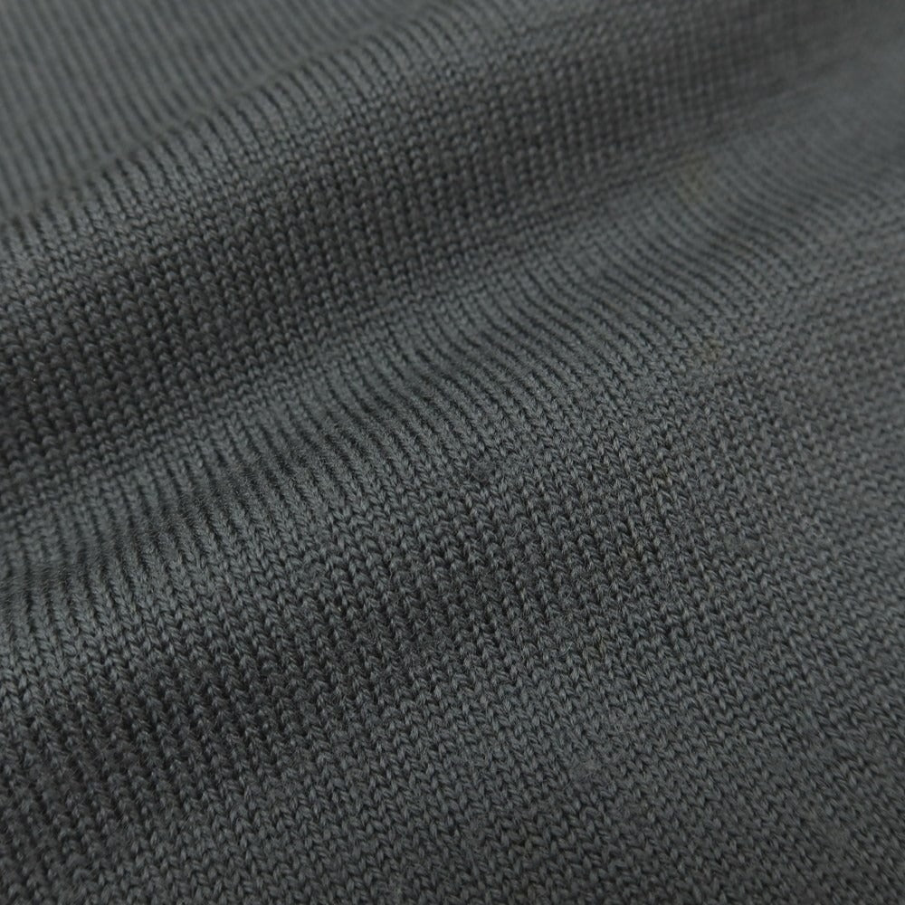 【中古】エルメネジルドゼニア Ermenegildo Zegna ウール モックネック プルオーバーニット ダークグレー【サイズ52/L】【 状態ランクB 】【 メンズ 】