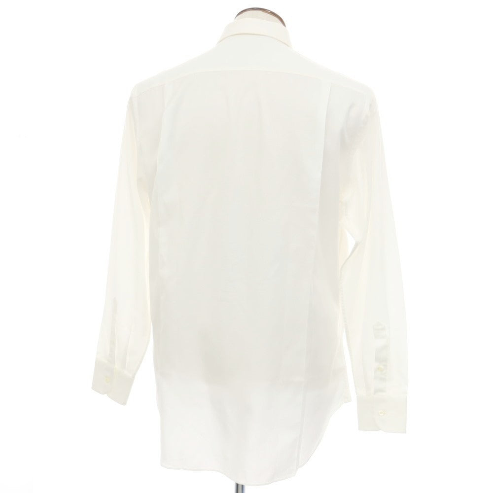 【中古】エルメネジルドゼニア Ermenegildo Zegna コットン レギュラーカラー ドレスシャツ ホワイト【サイズ41】【 状態ランクB 】【 メンズ 】