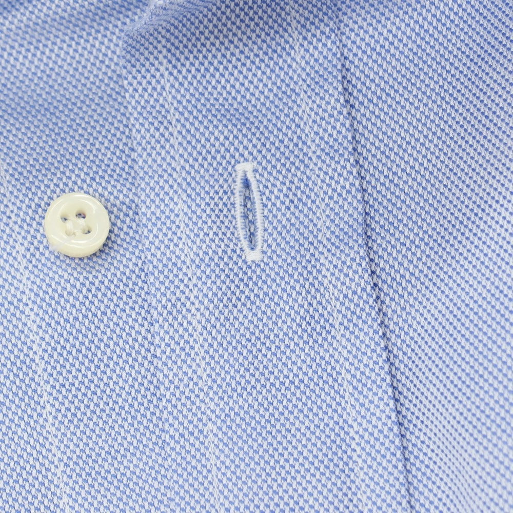【中古】エルメネジルドゼニア Ermenegildo Zegna コットン ドゥエボットーニ レギュラーカラー ドレスシャツ ブルー【サイズ41】【 状態ランクC 】【 メンズ 】