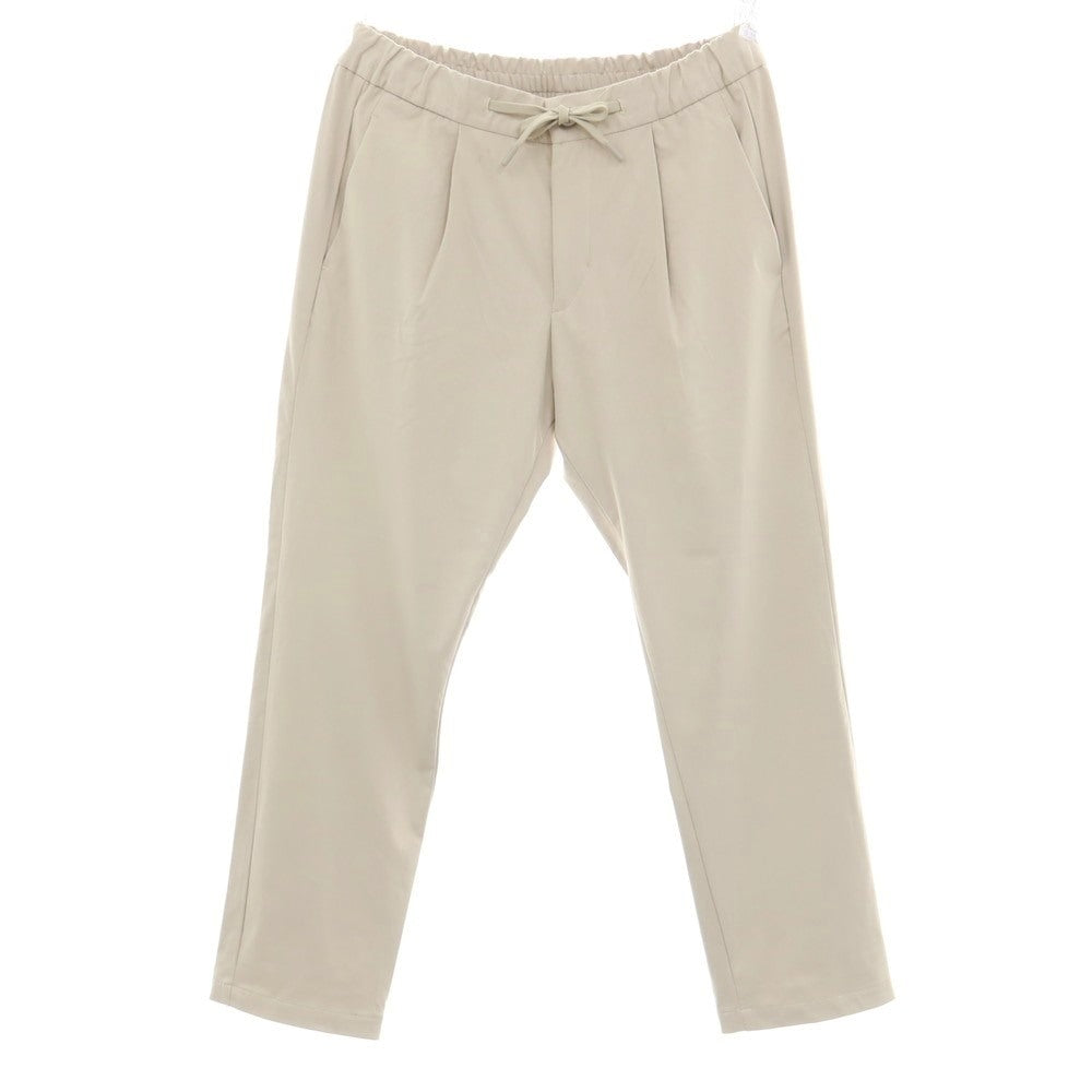 【中古】ヘルノ Herno Resort ポリエステルポリウレタン フェイク エコスエード テーパード イージーパンツ ライトベージュ【サイズM】【 状態ランクB 】【 メンズ 】
