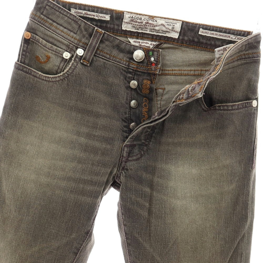【中古】ヤコブコーエン JACOB COHEN J688 ストレッチ コットン デニムパンツ ジーンズ ウォームグレー【サイズ30】【 状態ランクB 】【 メンズ 】