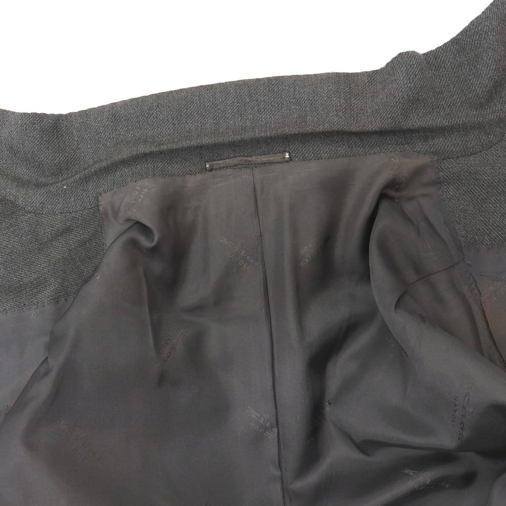【中古】キートン Kiton ウールシルク 3B テーラードジャケット グレー【サイズ50】【 状態ランクD 】【 メンズ 】