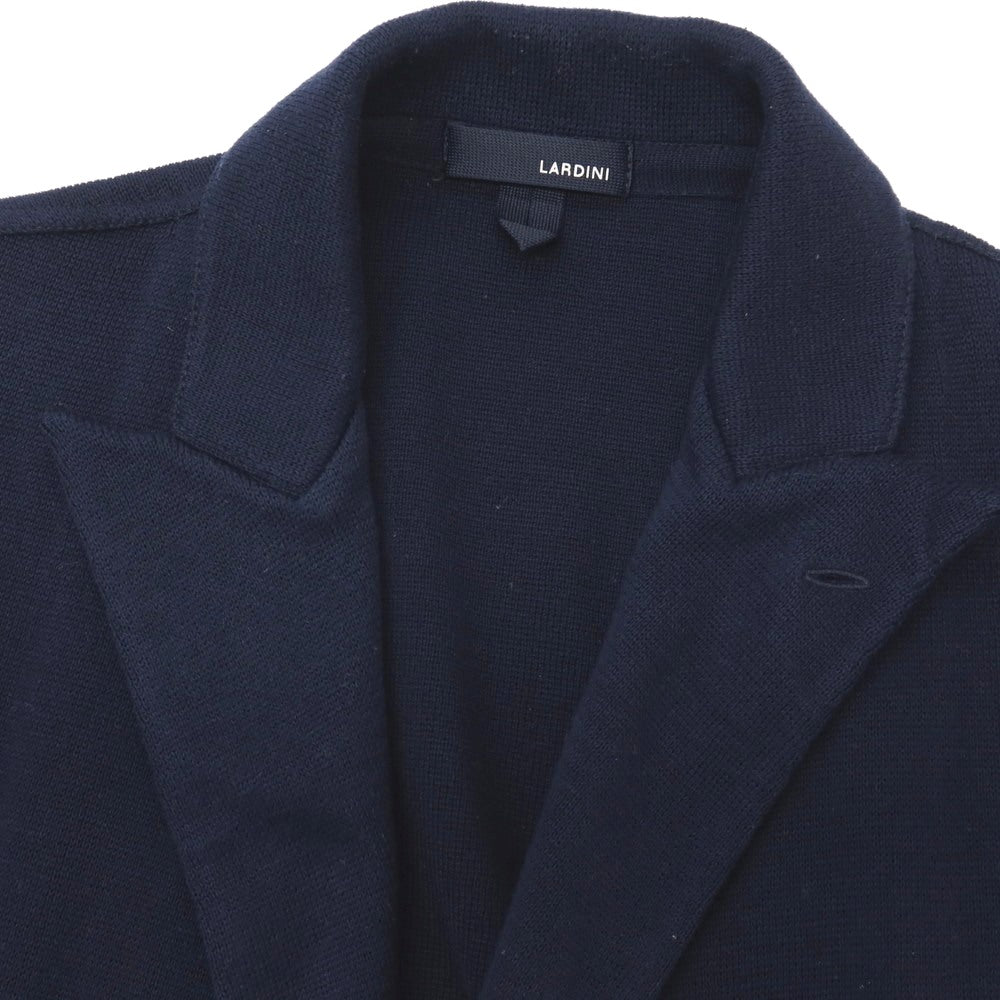 【中古】ラルディーニ LARDINI コットン ダブル6B ニットジャケット ネイビー【サイズS】【 状態ランクC 】【 メンズ 】