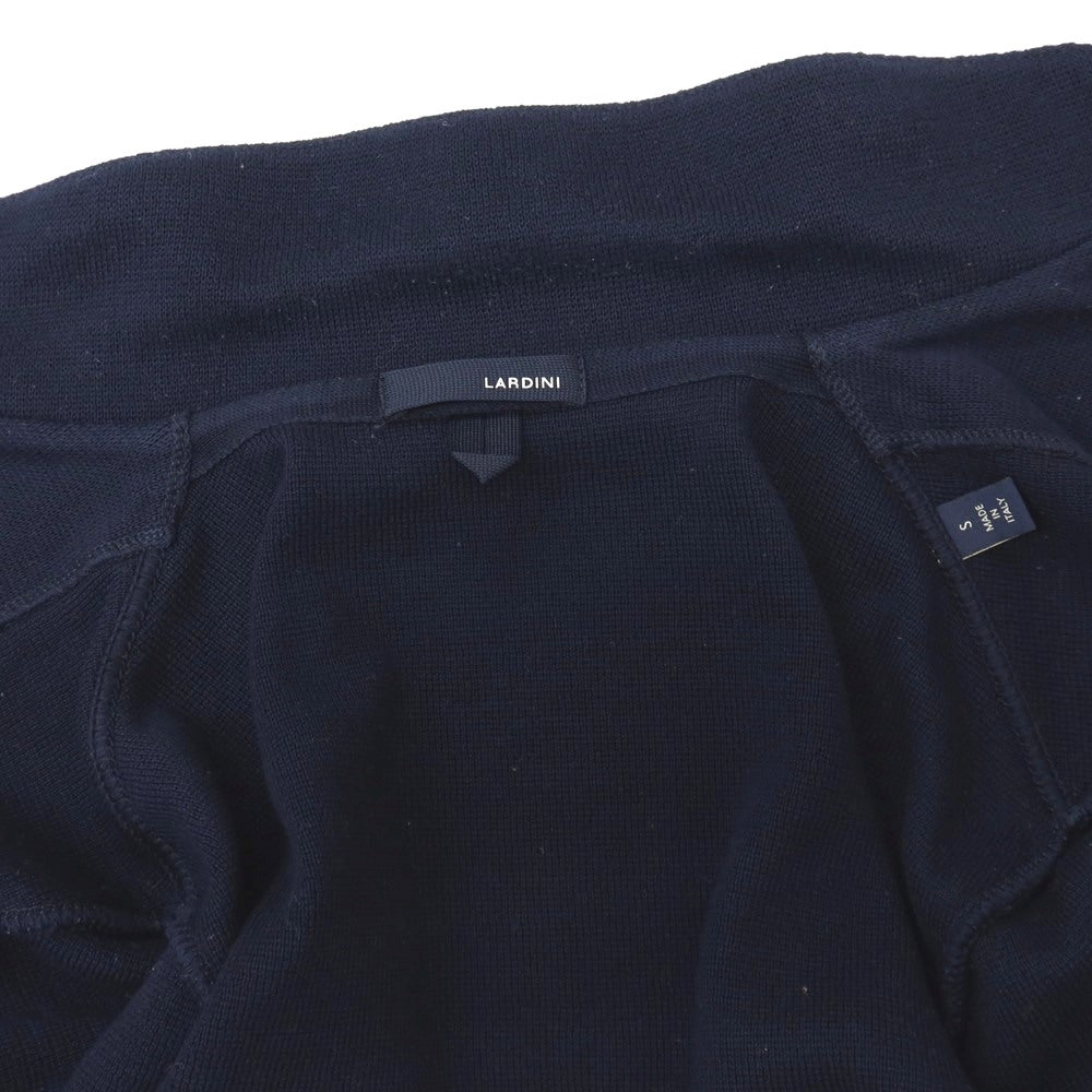 【中古】ラルディーニ LARDINI コットン ダブル6B ニットジャケット ネイビー【サイズS】【 状態ランクC 】【 メンズ 】