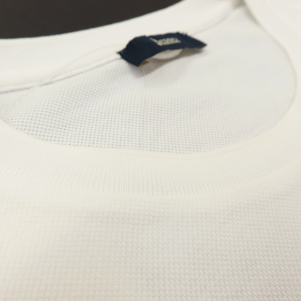 【中古】ヘルノ Herno 鹿の子調コットン クルーネック 半袖Tシャツ ホワイト【サイズ48】【 状態ランクB 】【 メンズ 】