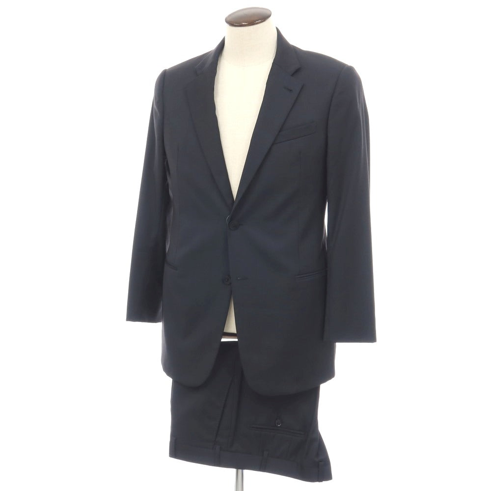 【中古】アルマーニ コレッツォーニ ARMANI COLLEZIONI ウール 2つボタンスーツ ネイビー【サイズ50/ R】【 状態ランクC 】【 メンズ 】