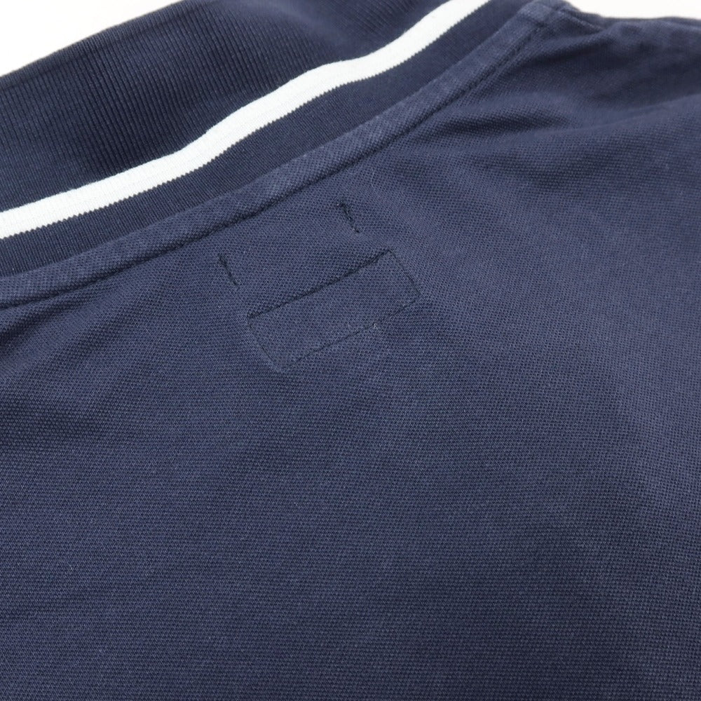 【中古】アルマーニ ジーンズ ARMANI JEANS 鹿の子調 ストレッチ コットン 半袖ポロシャツ ネイビー【サイズXL】【 状態ランクC 】【 メンズ 】