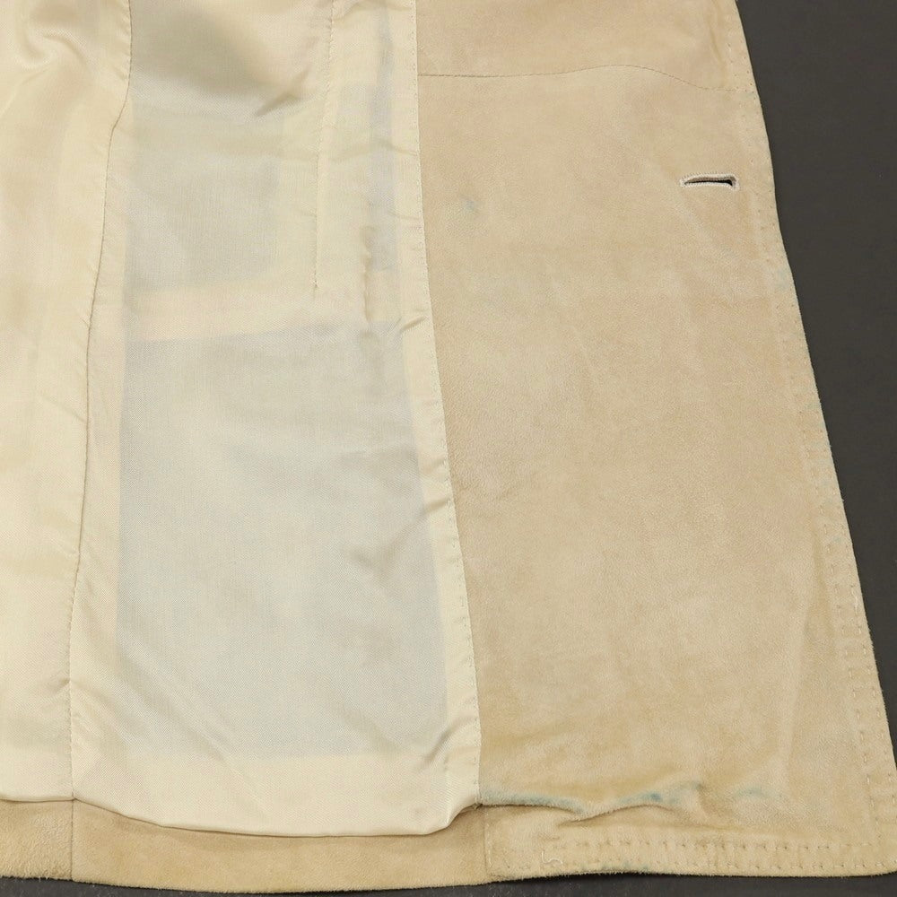 【中古】リングヂャケット RING JACKET 羊革 シープ スエード レザー ダブル4B カジュアルジャケット ベージュ【サイズ44】【 状態ランクC 】【 メンズ 】