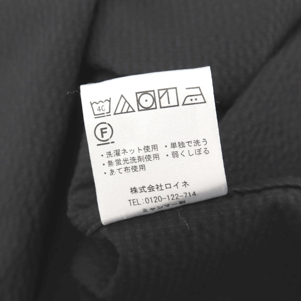 【中古】ユニバーサルランゲージ UNIVERSAL LANGUAGE ポリエステルコットン サッカー 隠しボタンダウン 半袖シャツ ブラック【サイズL】【 状態ランクB 】【 メンズ 】