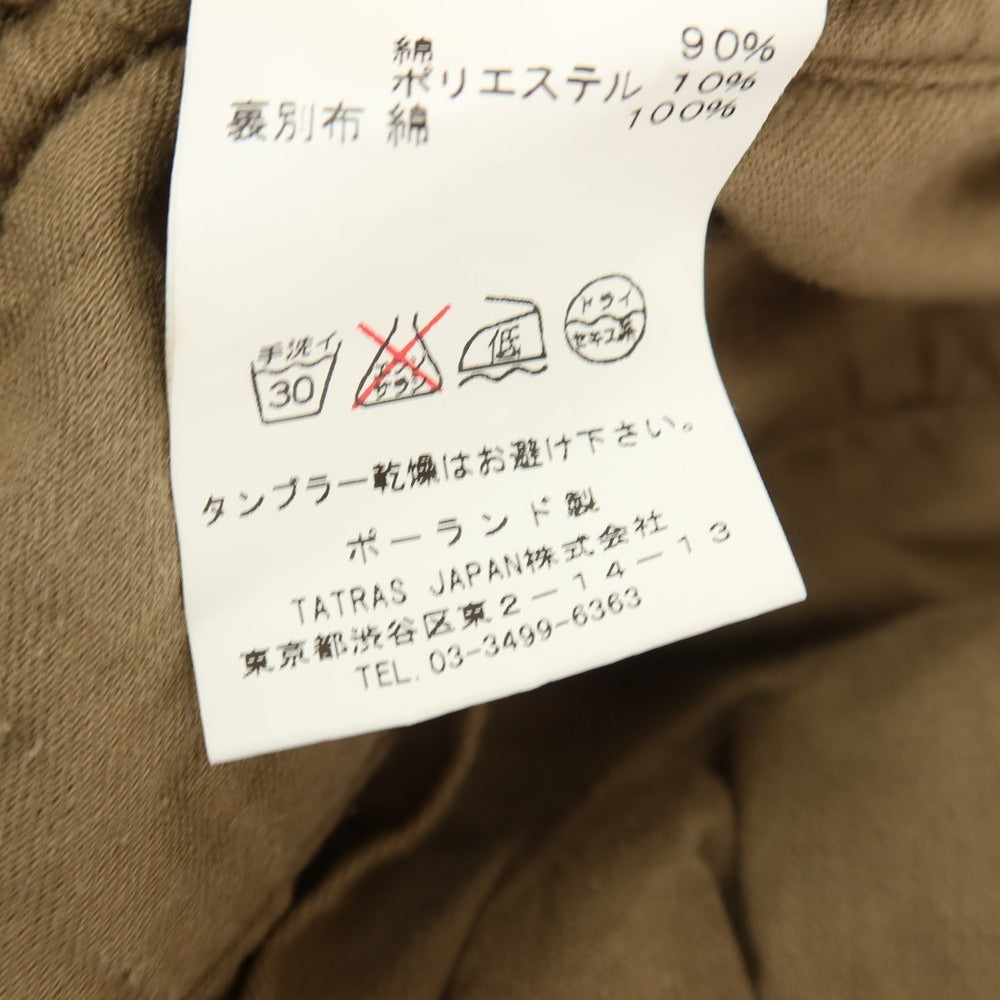 【中古】タトラス TATRAS コットンポリエステル ボタニカル柄 リーフプリント ショートパンツ ベージュxカーキ【サイズ3】【 状態ランクC 】【 メンズ 】