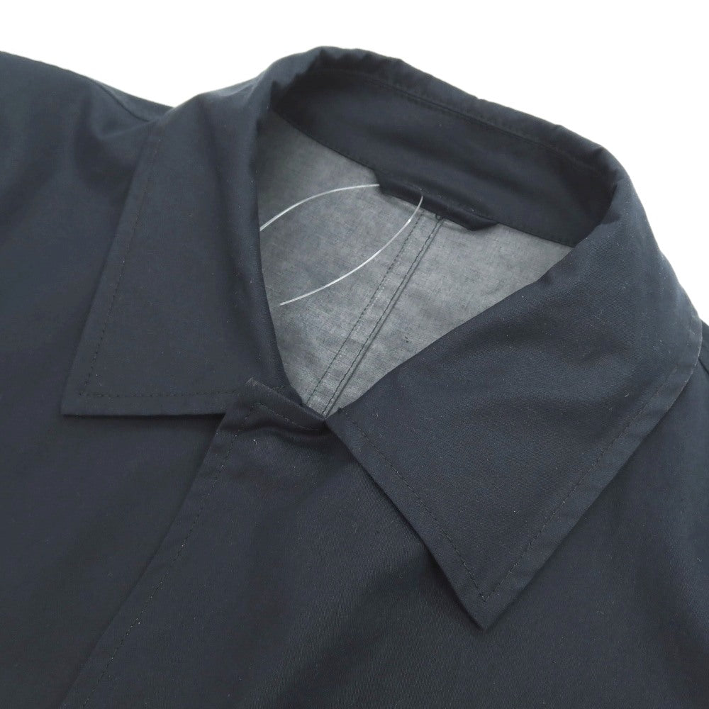 【中古】ジルサンダー JIL SANDER コットンポリウレタン ステンカラーコート ネイビー【サイズ50】【 状態ランクC 】【 メンズ 】