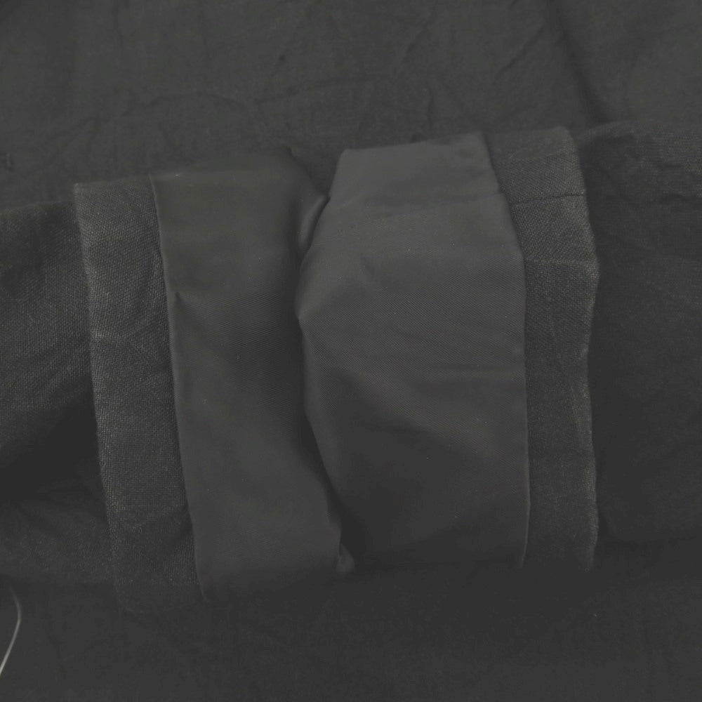【中古】イッセイミヤケ メン ISSEY MIYAKE MEN シワ加工 リネンウールキュプラ 3つボタンスーツ セットアップ ブラック【サイズ2】【 状態ランクC 】【 メンズ 】
