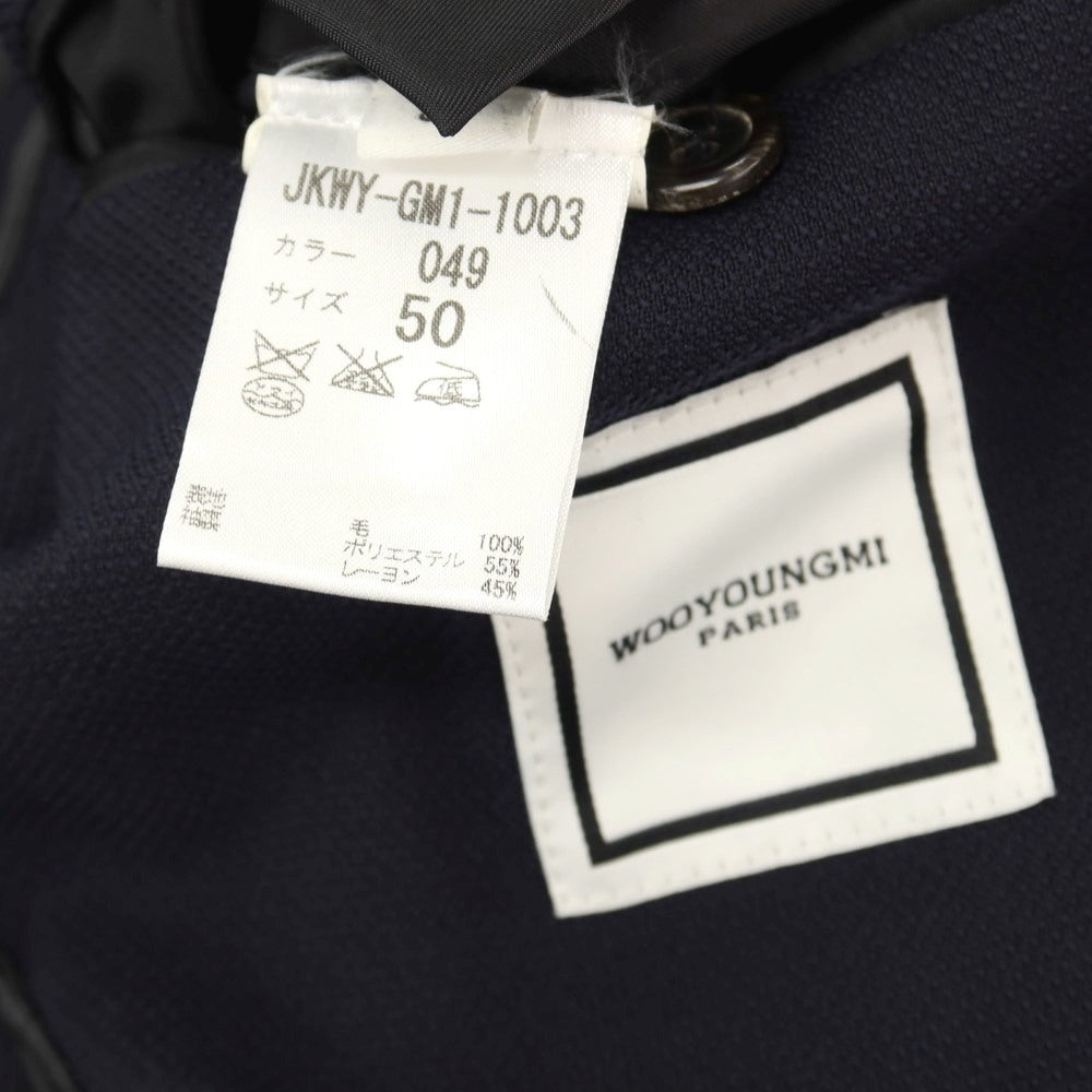 【中古】ウーヨンミ WOOYOUNGMI ウール 2つボタンスーツ ネイビー【サイズ50】【 状態ランクC 】【 メンズ 】